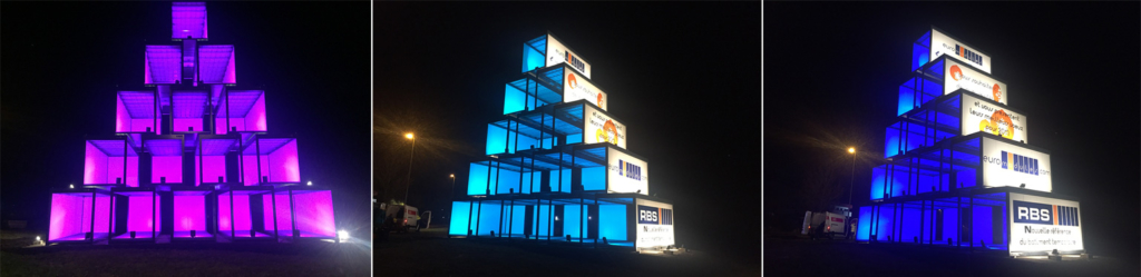 Pyramides de modules colorés