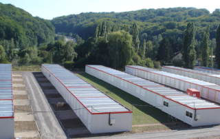Modules temporaires pour salles de classe d'un lycée en Lorraine
