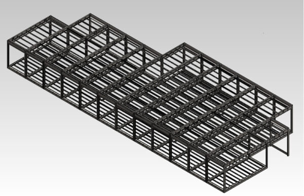 structure métallique des modules