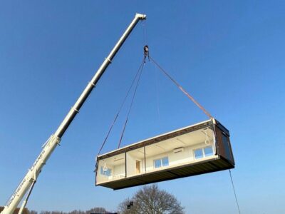 déplacement d'un bâtiment modulaire