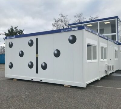 bungalow de chantier, module de type Algeco